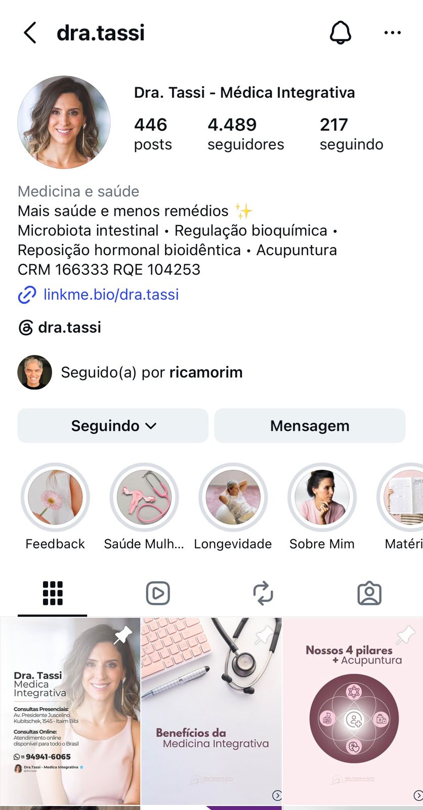 Instagram @dra.tassi